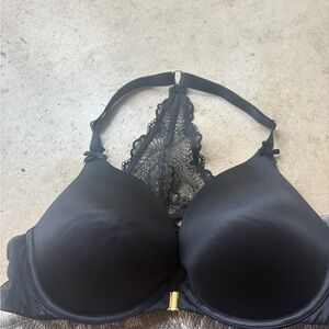 Cacique Black Halter Lace Bra